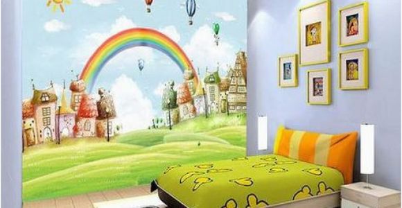 How to Paint Grass On A Wall Mural 3d Sun Rainbow Grass 735