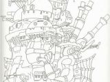 Howl S Moving Castle Coloring Pages Howl S Moving Castle Coloring Book