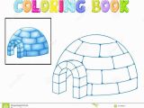 Igloo Printable Coloring Page Coloring Igloo Stock Vector Illustration Of House Freeze