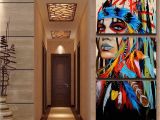Indian Mural Wall Art Sacred Indian Native American Limited Edition 3 Piece Wall Art Canvas