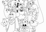 Ink Sans Coloring Pages Undertale Coloring Pages Printable