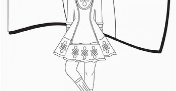 Irish Dance Coloring Pages Irish Dance Coloring Page