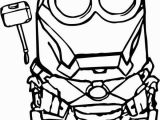 Iron Man Coloring Pages Easy Iron Man Minion with Images