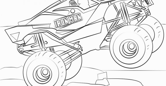 Iron Man Monster Truck Coloring Page Iron Man Monster Truck Super Coloring