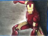 Iron Man Movie Coloring Pages Iron Man Prismacolor Marvel Zeichnung Gelb Rot Kinder