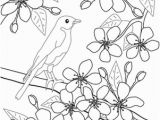 Japanese Cherry Blossom Coloring Pages Color the Flowers Cherry Blossoms Applique Pinterest