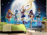 Japanese Wall Murals Uk Sailor Moon Wallpaper Japanese Anime Wall Mural Custom 3d