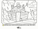 Jesus Calms the Storm Coloring Page Jesus Calms the Storm Bible Coloring Pages