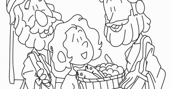 Jesus Feeds the 5000 Coloring Page Jesus Feeds 5 000 Coloring Page — Ministry to Children