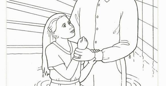 Jesus Getting Baptized Coloring Page Helping Others Coloring Pages