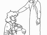 Jesus Heals 10 Lepers Coloring Page Jesus Heals Coloring Pages