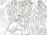 Jesus Heals 10 Lepers Coloring Page Jesus Heals the Leper Coloring Page