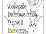 Jesus Loves Me Coloring Page for toddlers Bible Coloring Pages for Kids
