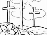 Jesus On the Cross Coloring Pages Printable Easter Cross Coloring Page