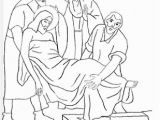 Jesus On the Cross Coloring Pages Printable Fourteenth Station Coloring Page Website Has All Of the