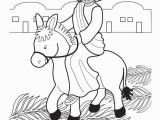 Jesus Riding On A Donkey Coloring Page Coloring Page