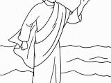 Jesus Walks On the Water Coloring Page Jesus Christ Coloring Pages