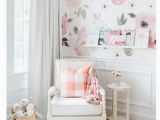 Jolie Floral Wall Mural Such A Pretty Girls Nursery Love All the Whites with the