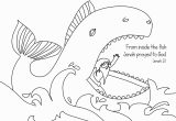 Jonas and the Whale Coloring Pages Jonah and the Whale Coloring Page at Getdrawings