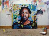 Kendrick Lamar Wall Mural Kendrick Lamar King Kunta Background original Painting 40" 52" Art Street Music Rap Portrait Abstract Graffiti Richard Day