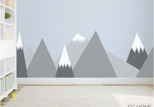 Kids Mountain Wall Mural Entire Wall Mountain Wall Decal Wall Protection for Kids