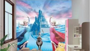 Kids Murals for Walls Custom 3d Elsa Frozen Cartoon Wallpaper for Walls Kids Room