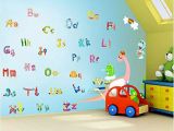 Kids Room Wall Mural Ideas Amazon Oocc Alphabet Letters Kids Room Nursery Wall