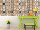 Kitchen Wall Murals Tile Set Of 24 Tile Stickers Back Splash Talavera Style Stickers Mixed for Walls Kitchen Bathroom Stair Decals M5
