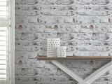 Komar Whitewashed Wood Wall Mural Arthouse Whitewashed Brick Wall Wallpaper White