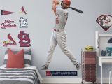 Large Baseball Wall Murals Matt Carpenter Life Size Ficially Licensed Mlb Removable Wall Decal