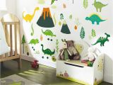 Large Dinosaur Wall Mural 2019 New Big Stickers Dinosaur Cartoon Diy Wall Decor Kids Room Self Adhesive Waterproof Wallpaper Gift for Children Y Paper Wall Murals