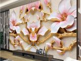 Large Flower Wall Murals Custom Wall Mural Wallpaper for Walls Roll 3d Relief Flower Tv