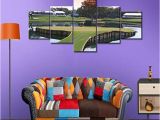 Large Golf Wall Murals Golf Course Wall Art Multi Panel Painting On Canvas American Florida for Living Room Green Swagrass Artwork Modern House Decor Wooden Framed