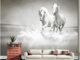Large Murals for Walls Photo Wallpaper Horse White Horse Large Mural Continental Back Wall