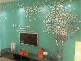 Large Paint by Number Wall Mural N Sunforest 3d Crystal Acrylic Couple Tree Wall Stickers Silver Self Adhesive Diy Wall Murals Home Decor Art Medium