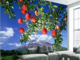 Large Scale Wallpaper Murals 3d Scale Mural Apple Tree Wallpaper Living Room Bedroom Tv