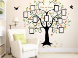 Large Wall Murals Trees Family Tree Wall Decal 9 Frames Peel and Stick