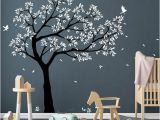 Large Wall Murals Trees Tree Wall Decal Tree Decals Huge Tree Decal Nursery with Birds