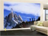 Large Wall Posters Murals Wall Mural Hikers On A Ridge Dwarfed by Cerro torre