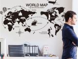 Large World Map Wall Mural Us $7 52 New Creative World Map Large Wall Stickers Home Decor Living Room Diy Mural Decals Removable Wallpaper In Wall Stickers From Home & Garden