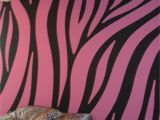 Leopard Print Wall Mural Super Cool Pink and Black Zebra Walls Painted by Chris W