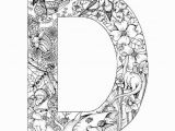 Letter D Coloring Pages for Adults 100 Best Images About Alphabet Coloring On Pinterest