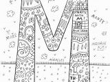 Letter M Coloring Pages for Adults Monogram Coloring Letter Coloring Page Coloring by