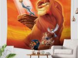Lion King Wall Mural 3d Custom the Lion King Tapestry Throw Wall Hanging