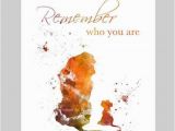 Lion King Wall Mural Art Print the Lion King Quote Remember who You are