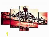 Liverpool Fc Wall Murals Uk Amazon for Living Room Wall Art 5 Panel Canvas