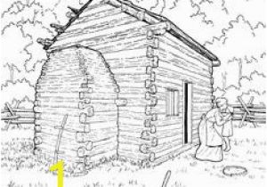 Log Cabin Coloring Page 212 Best Happy Log Cabin Day Images
