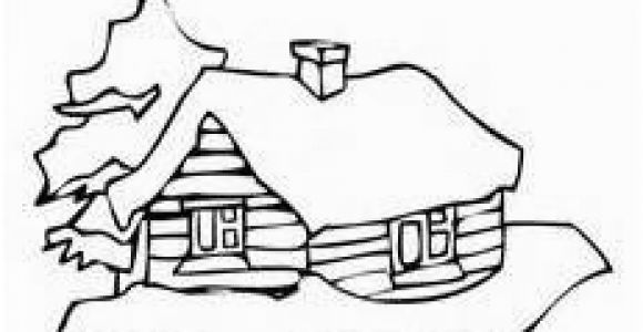 Log Cabin Coloring Page Log Cabins Coloring Pages
