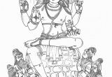 Lord Shiva Coloring Pages Daksinamurti Hindu Gods Coloring Book