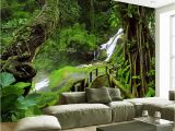 Made to Measure Wall Murals Custom Wallpaper Murals 3d Hd Nature Green forest Trees Rocks